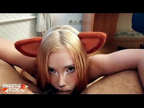 ❤️ Kitsune swallow dick agus cum ina bhéal ❤️❌  Físeán fuck  linn